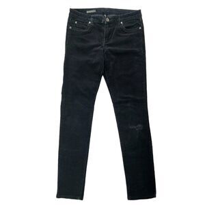 Kut From The Kloth Corduroy Pants Womens 10 Black Mia Toothpick Skinny Stretch